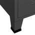 Lady Jillian -  Industrial Wardrobe Anthracite 90x50x180 cm Metal
